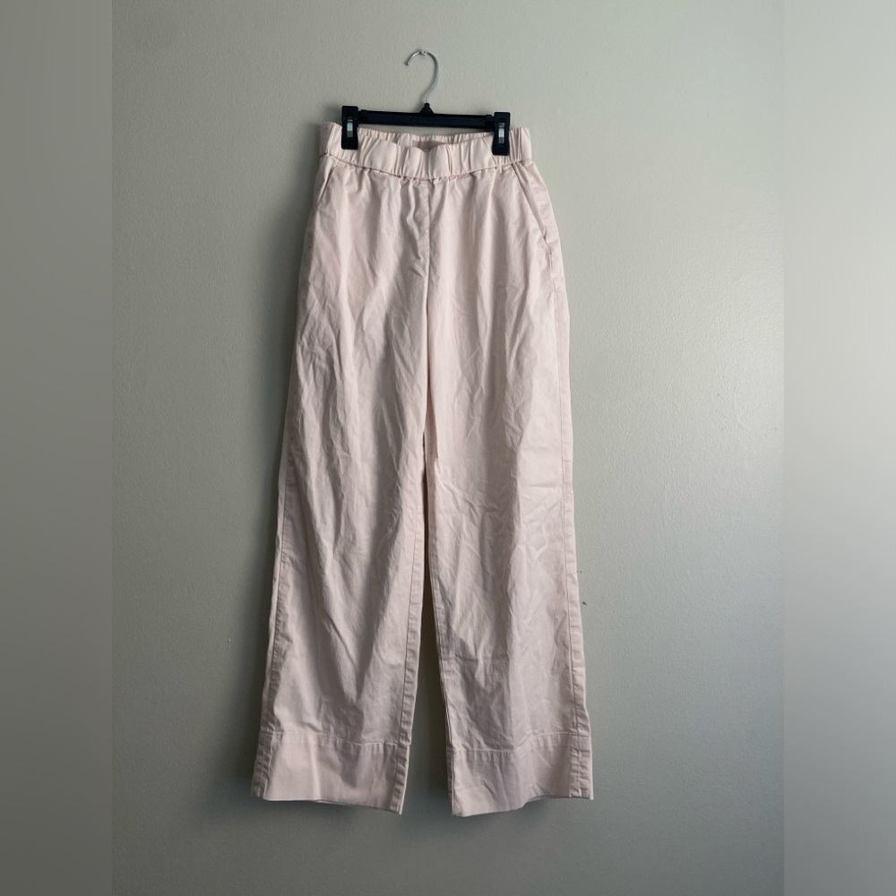Everlane The Easy Pant In Canvas pull-on Mid-rise straight leg Size 4
